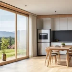 에너지 배분 최적화와 환경적 영향 - **Prompt 1: Smart Home Energy Hub**
    A bright, clean, and modern living room or kitchen in a Japa...